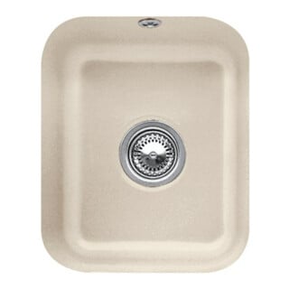 V&B Unterbauspüle Cisterna 45 m Abl.garn, Hand., almond CeramicPlus