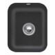 V&B Unterbauspüle Cisterna 45 m Abl.garn, Handbetätigung, pure black-1