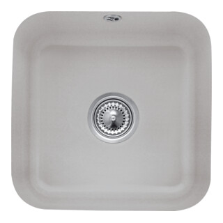 V&B Unterbauspüle Cisterna 50 Abl.garn, m Exzenter, pure black