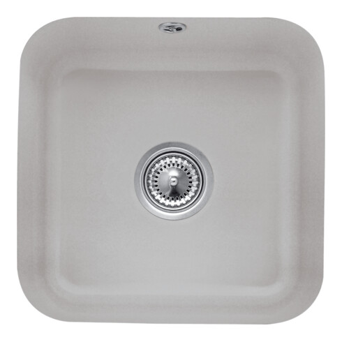 V&B Unterbauspüle Cisterna 50 Abl.garn, m Exzenter, pure black
