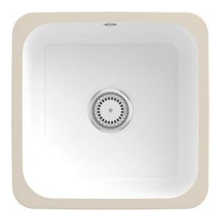 V&B Unterbauspüle Cisterna 50 Abl.garn, m Hand., sn white CeramicPlus