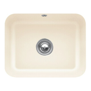 V&B Unterbauspüle Cisterna 60C m Abl.garn, Exzenter, ivory CeramicPlus