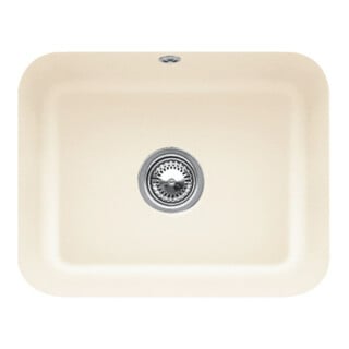 V&B Unterbauspüle Cisterna 60C m Abl.garn, Hand., ivory CeramicPlus