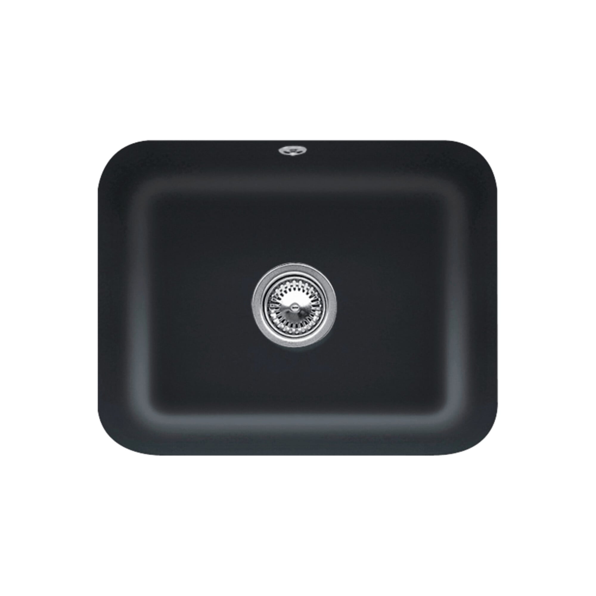 V&B Unterbauspüle Cisterna 60C m Abl.garn, Handbetätigung, pure black ; Villeroy & Boch