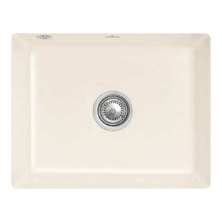 V&B Unterbauspüle Subway 60 SU m Abl.garn, Exzenter, ivory CeramicPlus