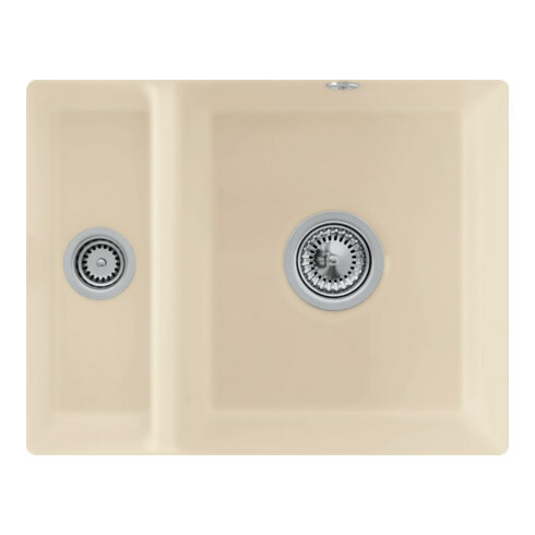 V&B Unterbauspüle Subway 60 XU Spülbecken, fossil CeramicPlus