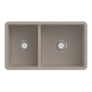 V&B Unterbauspüle Subway 80U m Abl.garn, Exzenter, almond CeramicPlus