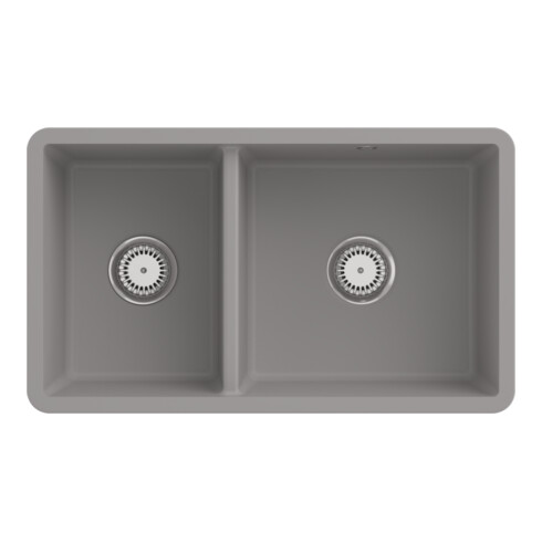 V&B Unterbauspüle Subway 80U m Abl.garn, Exzenter, fossil CeramicPlus