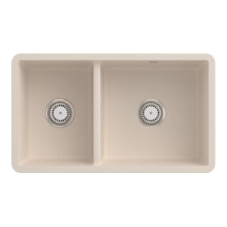 V&B Unterbauspüle Subway 80U m Abl.garn, Exzenter, ivory CeramicPlus