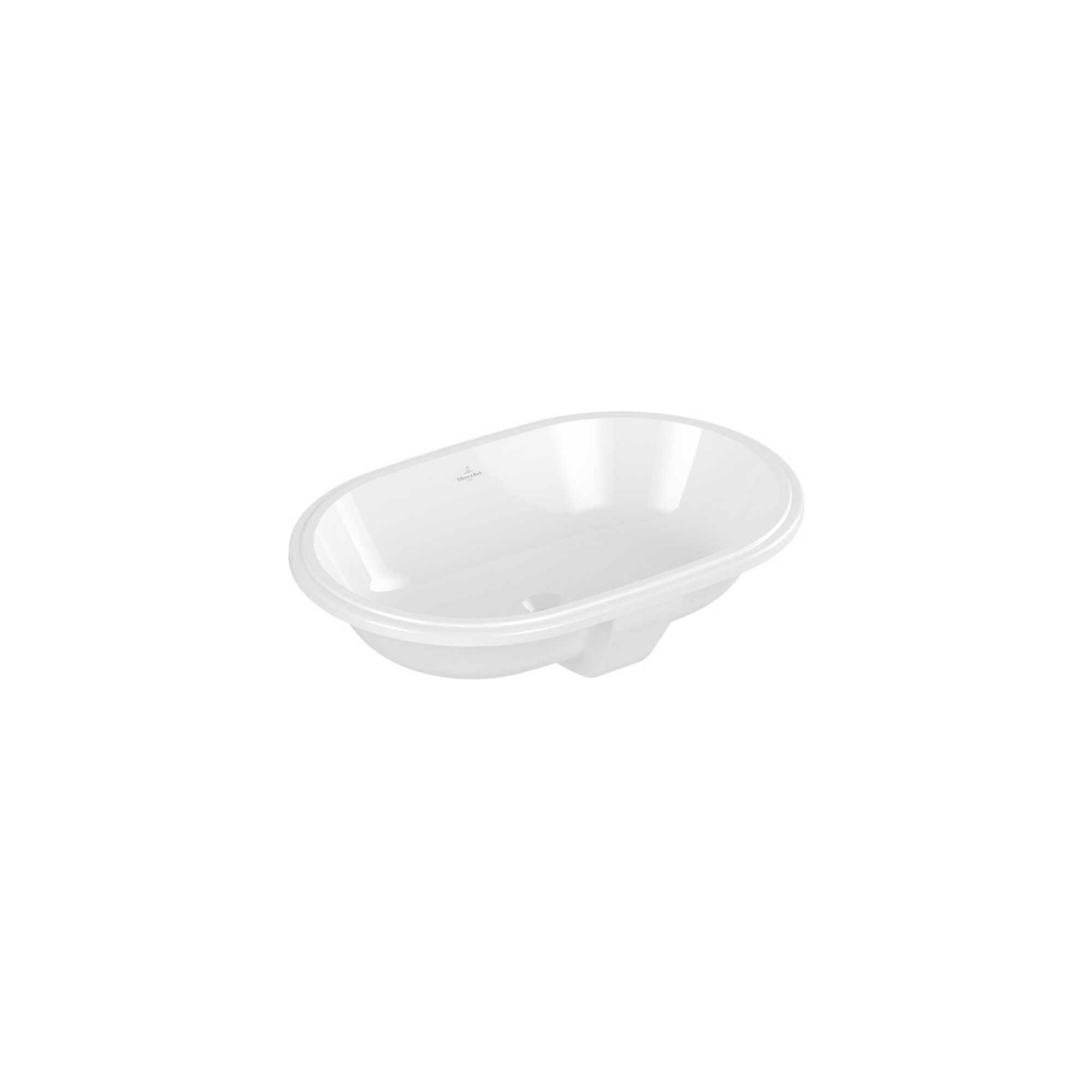 V&B Unterbauwaschbecken Architectura 57x37cm, oval, mit Überlauf, weiß ; Villeroy & Boch