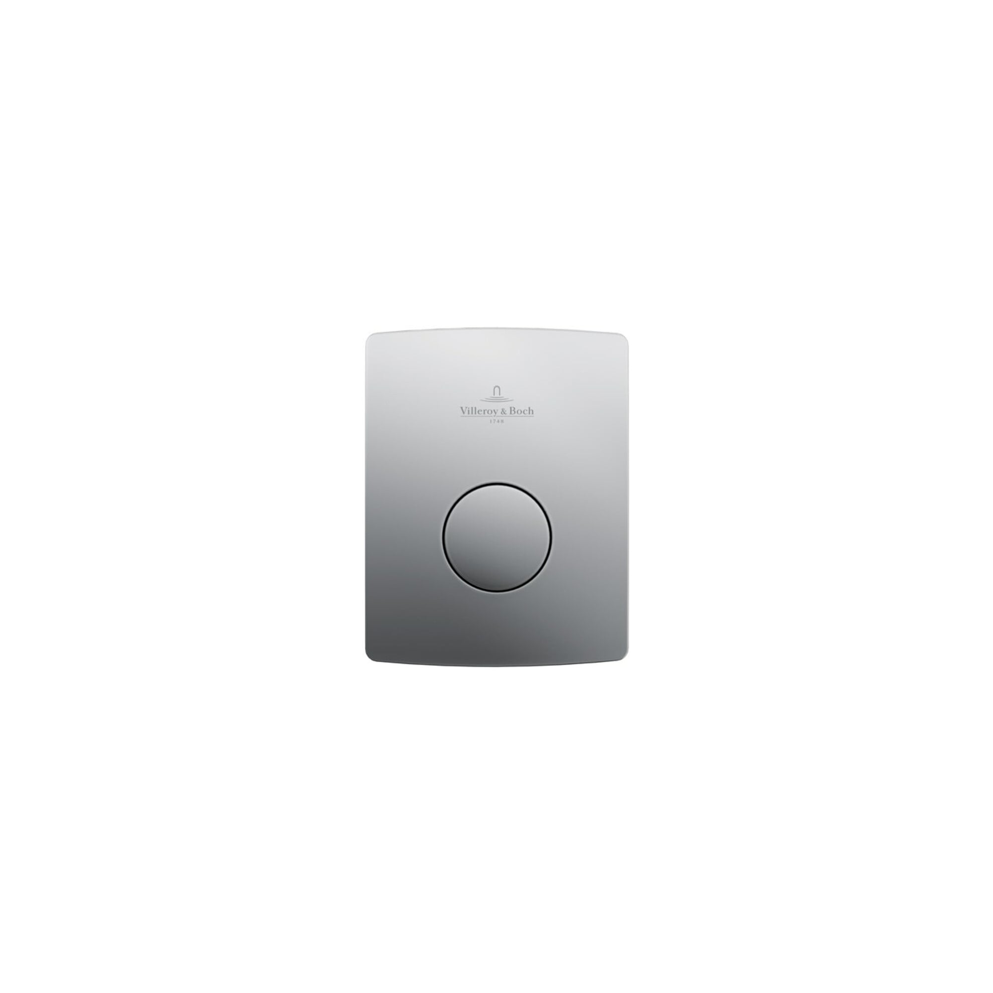V&B Urinal-Betät.-Platte ViConnect U100 12,6x16,2x1,7cm, Kunststoff, chrom-matt ; Villeroy & Boch