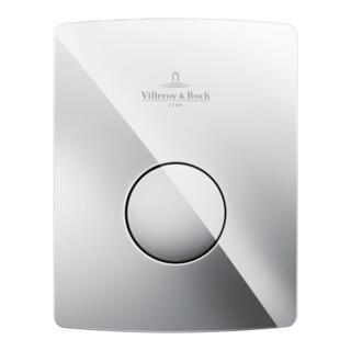 V&B Urinal-Betät.-Platte ViConnect U100 12,6x16,2x1,7cm, Kunststoff, verchromt