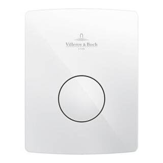 V&B Urinal-Betät.-Platte ViConnect U100 12,6x16,2x1,7cm, Kunststoff, weiß
