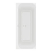 V&B V&B Baignoire d'angle Duo LOOP & FRIENDS 170x75 cm, forme intérieure carrée, blanc pierre