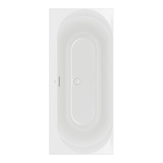V&B V&B Baignoire d'angle Duo LOOP & FRIENDS 170x75 cm, forme intérieure ovale, blanc