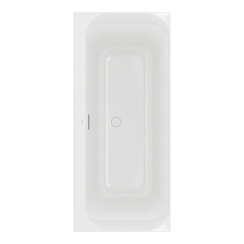 V&B V&B Baignoire d'angle Duo LOOP& FRIENDS 180x80 cm, forme intérieure angulaire, blanc