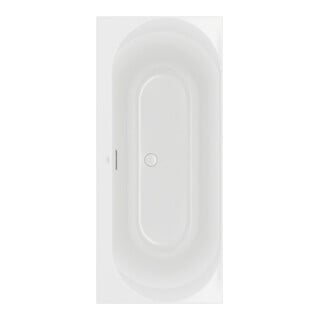 V&B V&B Baignoire d'angle Duo LOOP & FRIENDS 180x80 cm, forme intérieure ovale, blanc