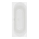 V&B V&B Baignoire d'angle Duo LOOP& FRIENDS 180x80 cm, forme intérieure ovale, blanc pierre-1