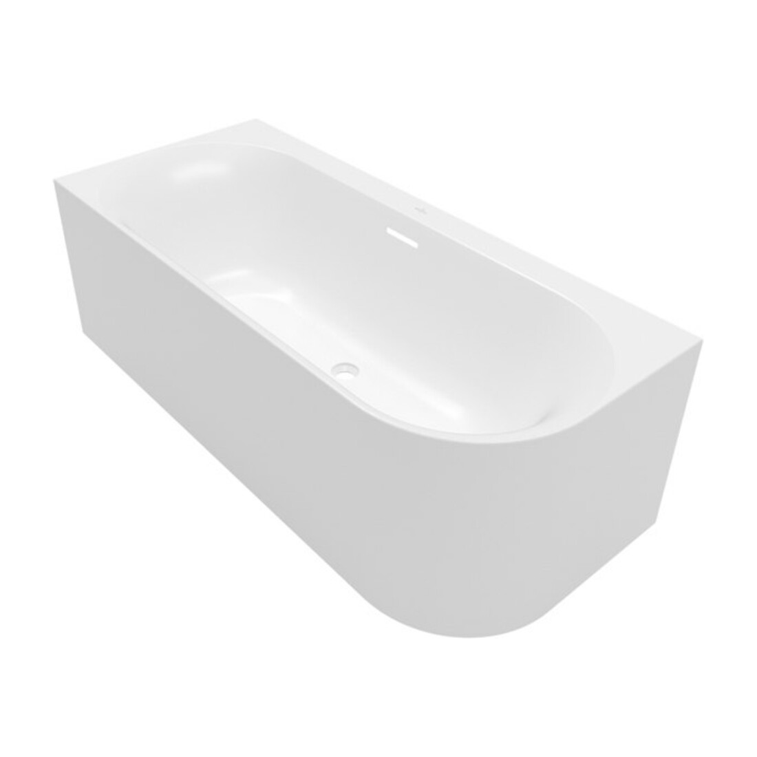 V&B V&B Baignoire ovale Duo LOF LOOP& FRIENDS 180x80cm, gauche, blanc pierre