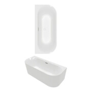 V&B V&B Baignoire ovale Loop & Friends 170x75x60cm, acrylique, blanc brillant C+