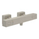 V&B V&B Brausethermostat Uni. Taps& Fittings eckig, Wandmontage, brushed nickel black-1
