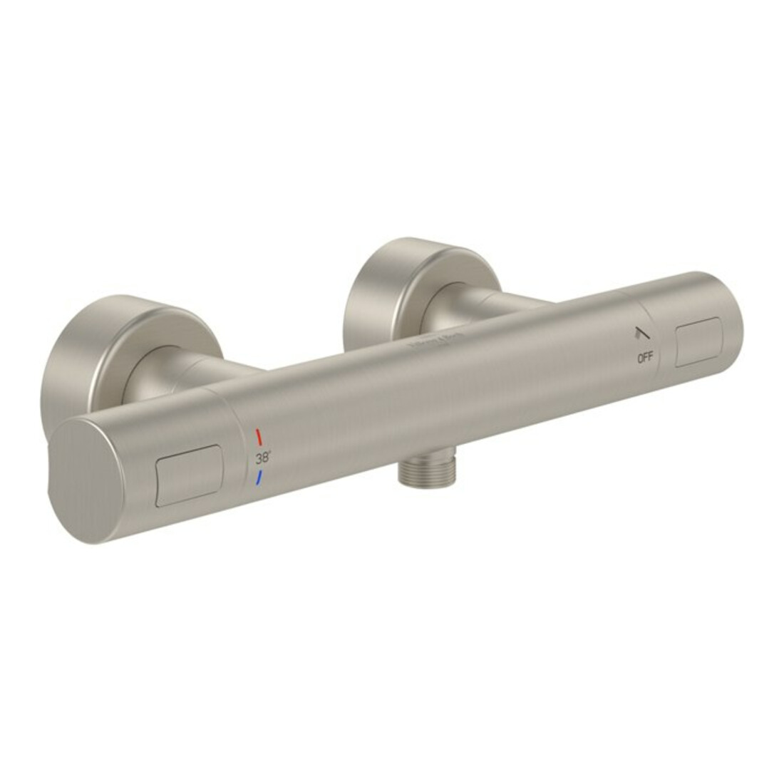 V&B V&B Brausethermostat Uni. Taps& Fittings rund, Wandmontage, brushed nickel black