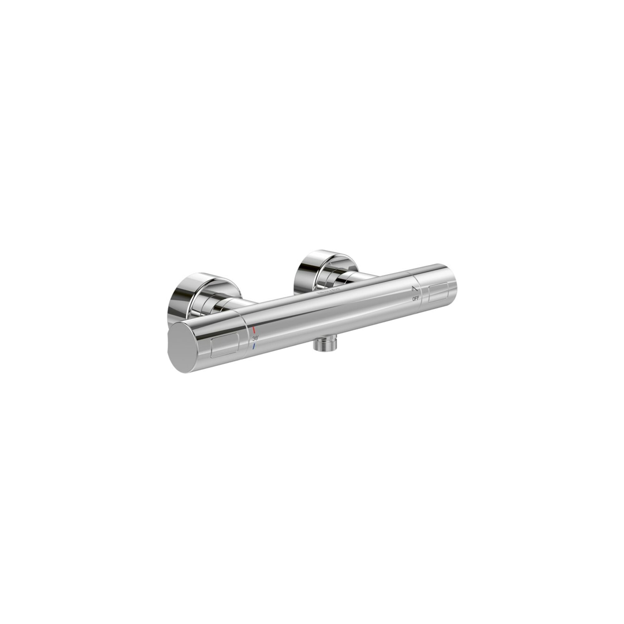V&B V&B Brausethermostat Uni. Taps& Fittings rund, Wandmontage, chrom ; Villeroy & Boch