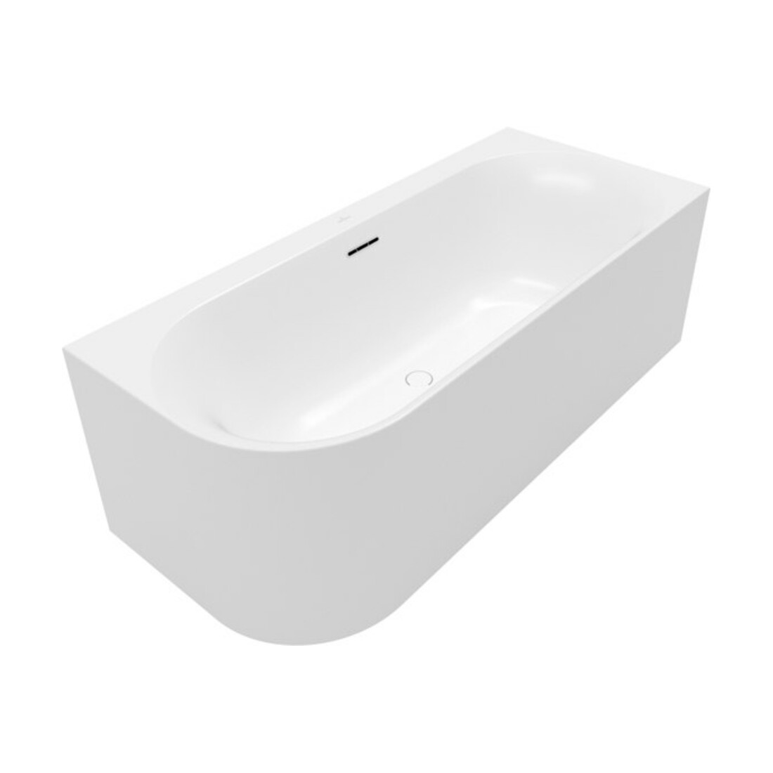 V&B V&B Duo Oval-BW LOF LOOP& FRIENDS 180x80cm, droite, blanc pierre