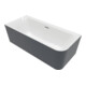V&B V&B Duo Oval-BW LSF LOOP& FRIENDS 180x80cm, gauche, blanc-1