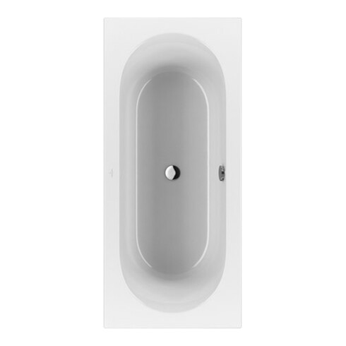 V&B V&B Eck-Badewanne Duo LOOP& FRIENDS 180x80cm, weiß, ovale Innenform