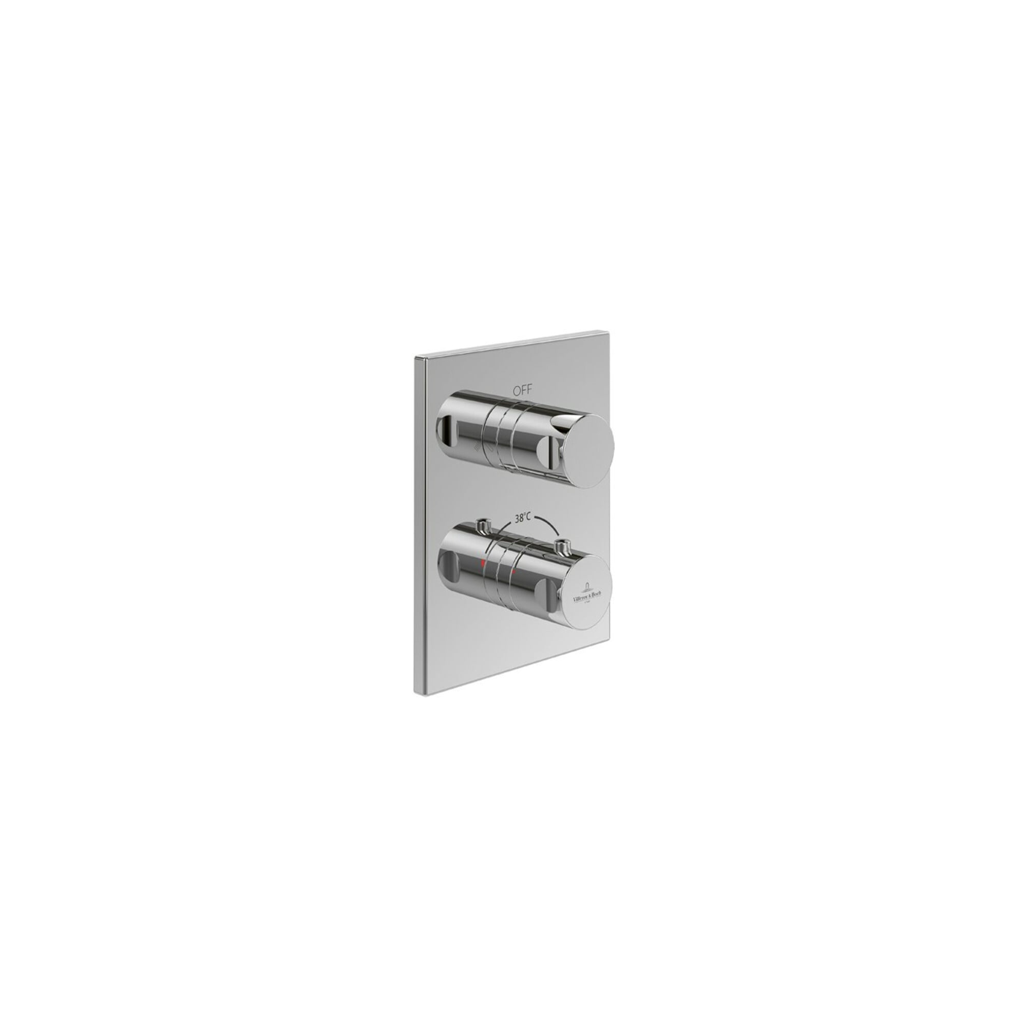 V&B V&B Fertigset Universal Taps& Fittings UP-THM, eck., m 2-W-Mengenreg., chr ; Villeroy & Boch