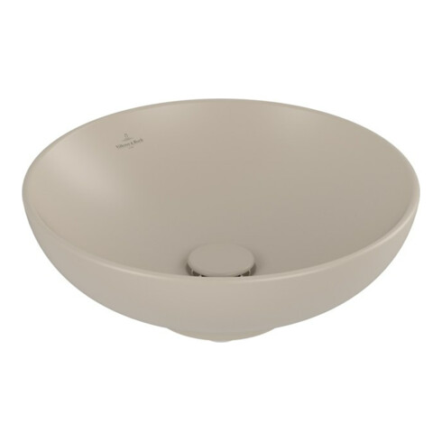 V&B V&B Lavabo à poser Loop & Friends Ø 42 cm, sans trop-plein, Alm. C+, sans perçage robinet