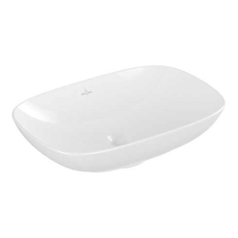 V&B V&B Lavabo à poser Loop & Friends 56x38 cm, avec trop-plein, blanc, rectangulaire