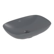 V&B V&B Lavabo à poser Loop & Friends 56x38 cm, avec trop-plein, graphite C-plus, rectangulaire-4