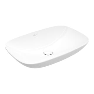 V&B V&B Lavabo à poser Loop & Friends 56x38 cm, avec trop-plein, P black C-plus, rectangulaire