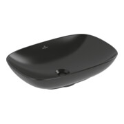 V&B V&B Lavabo à poser Loop & Friends 56x38 cm, sans trop-plein, P black C-plus, rectangulaire