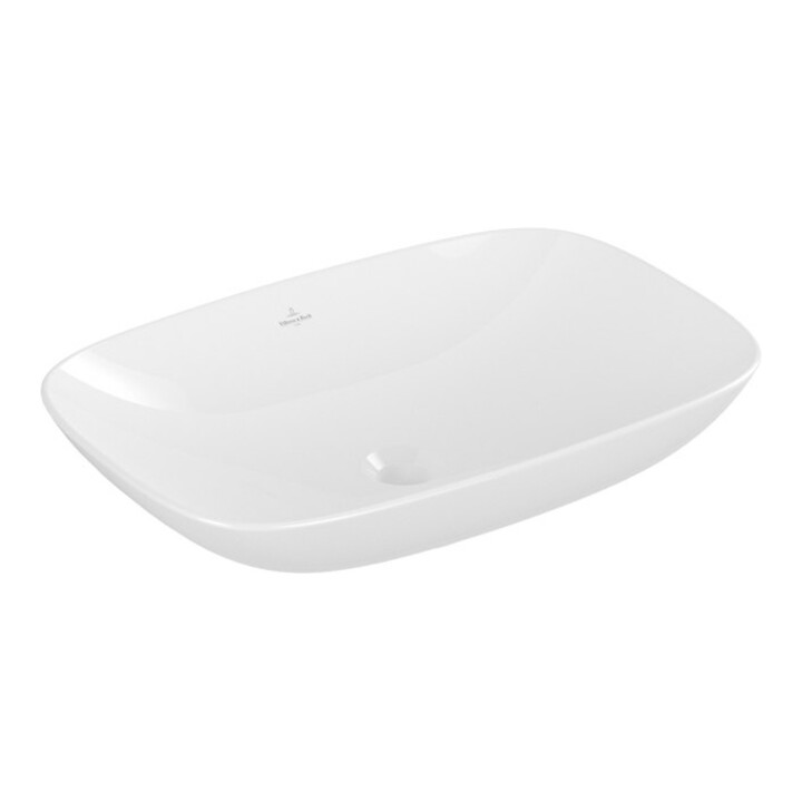 V&B V&B Lavabo à poser Loop & Friends 62x42 cm, avec trop-plein, blanc, rectangulaire