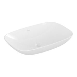 V&B V&B Lavabo à poser Loop & Friends 62x42 cm, sans trop-plein, blanc C-plus, rectangulaire