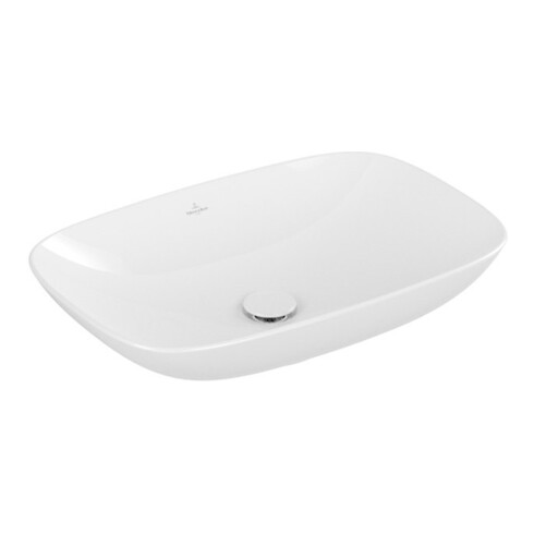 V&B V&B Lavabo à poser Loop & Friends 62x42 cm, sans trop-plein, blanc, rectangulaire