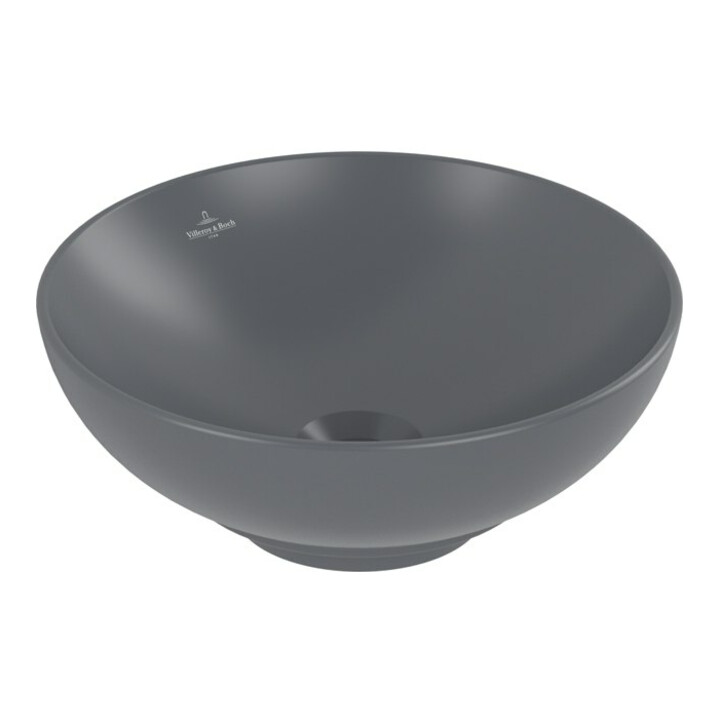 V&B V&B Lavabo à poser Loop & Friends d 38 cm, avec trop-plein, graph. C+, sans trou robinet