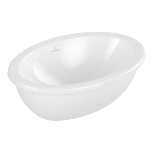 V&B V&B Lavabo encastré LOOP & FRIENDS ov., sans trop-plein, 50,5x36 cm, blanc C-plus