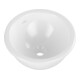 V&B V&B Lavabo encastré Loop & Friends rond, sans trou de robinet, avec trop-plein, Ø 39 cm, blanc C-plus-3