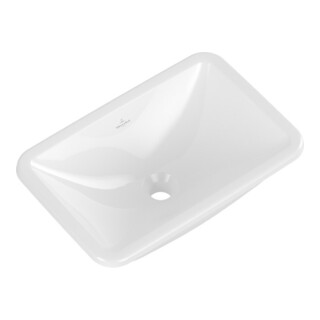 V&B V&B Lavabo encastré LOOP& FRIENDS sans trop-plein, 51x34 cm, blanc C-plus