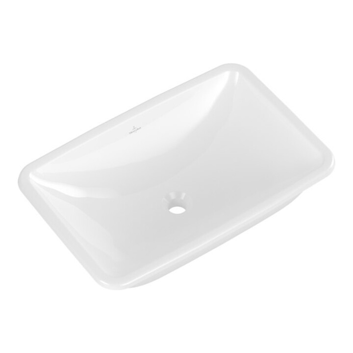 V&B V&B Lavabo encastré LOOP& FRIENDS sans trop-plein, 67,5x45 cm, blanc C-plus