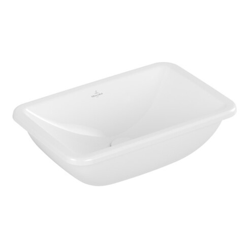 V&B V&B Lavabo encastré Loop& Friends sans trou robinet, avec trop-plein, 51x34 cm, blanc C-plus