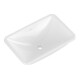 V&B V&B Lavabo encastré Loop & Friends sans trou robinet, avec trop-plein, 60x40,5 cm, blanc C-plus-1