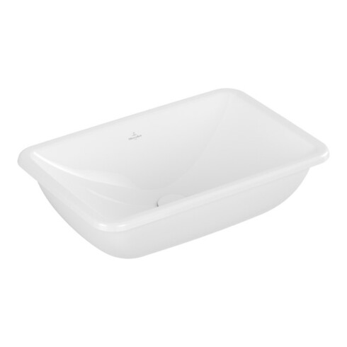 V&B V&B Lavabo encastré Loop & Friends sans trou robinet, avec trop-plein, 60x40,5 cm, blanc C-plus