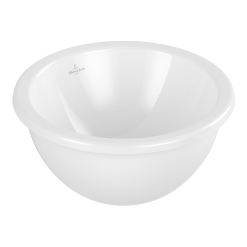 V&B V&B Lavabo sous-meuble Loop & Friends arr., sans trou robinet, sans trop-plein, d=33 cm, blanc