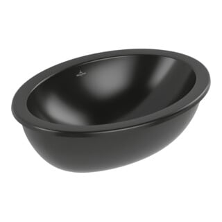 V&B V&B Lavabo sous-meuble Loop & Friends ov, sans trou robinet, avec trop-plein, 57x38cm, bleu C+
