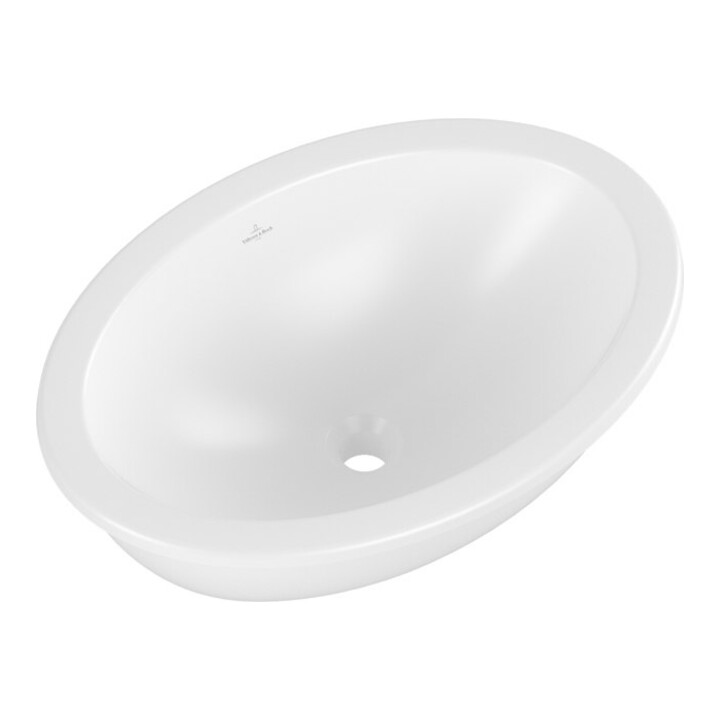 V&B V&B Lavabo sous plan Loop & Friends ov, s. trop-plein, 57x38cm, blanc satiné C+
